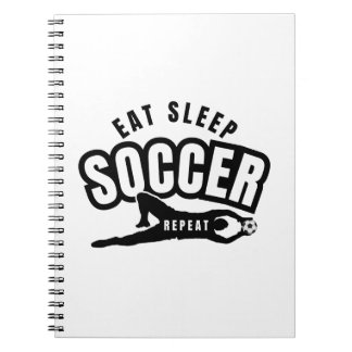 Carnet manger dormir football répéter