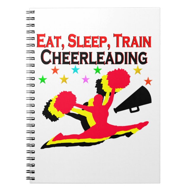 CARNET MANGER, DORMIR TRAIN CHEERLEADING RED DESIGN (Devant)
