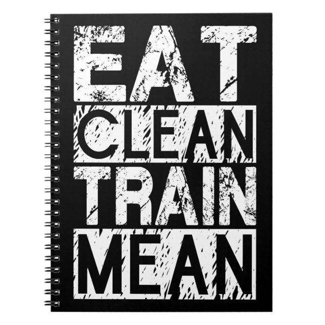 Carnet MANGER PROPRE, MOYEN DE TRAIN - Motivation de l'en (Devant)