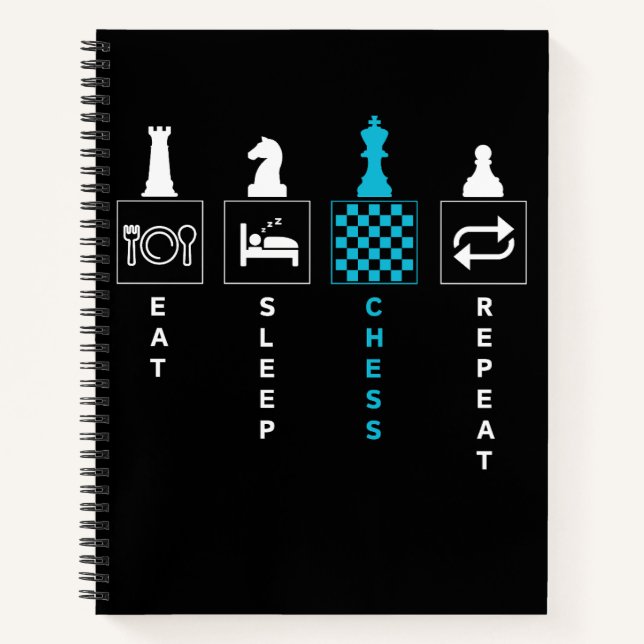 Carnet Manger Sommeil Échecs Répéter (Devant)