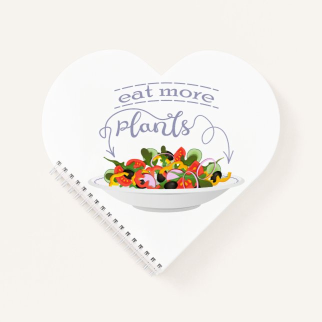 Carnet Mangez plus de plantes frais motivation salade let (Devant)