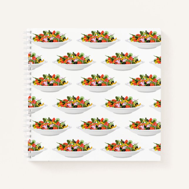 Carnet Mangez plus de plantes frais motivation salade let (Devant)