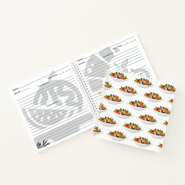 Carnet Mangez plus de plantes frais motivation salade let (Intérieur)