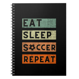 Carnet Mangez Sleep Soccer Répéter