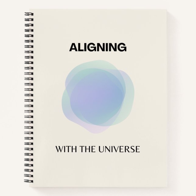 Carnet Manifestation Art Spirituel, Energy Aura Gradient (Devant)