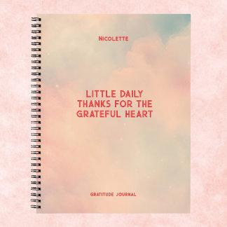 Carnet Manifestation personnalisée Gratitude