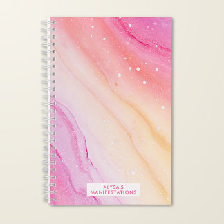 Carnet Manifestation Personnalisée Ombre Marbre Aquarelle