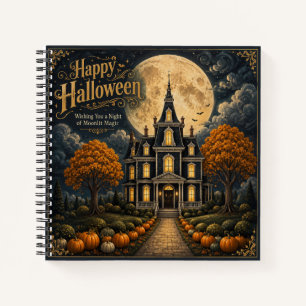 Carnet Manoir Élégant Hanté Halloween