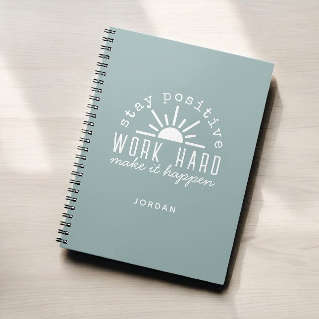 Carnet Mantra de motivation positif avec n'importe quel n (Personalize with any name!)