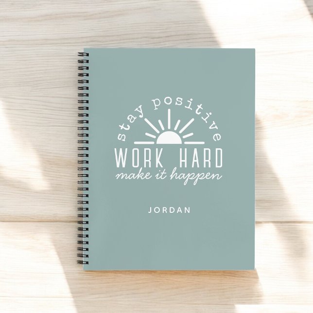 Carnet Mantra de motivation positive avec n'importe quel  (Personalize with any name!)