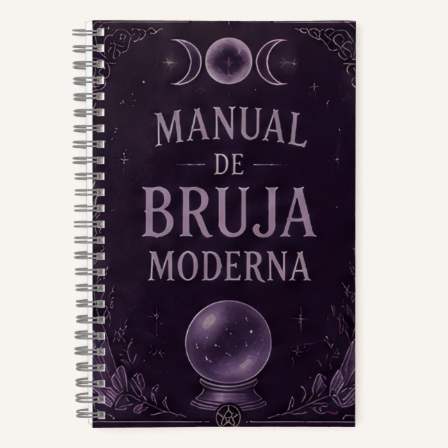 Carnet manual de bruja moderna violeta (Recto)
