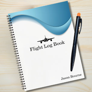 Carnet Manuel de vol du pilote Avion Blue Aviation Custo