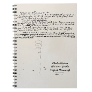CARNET MANUSCRIT DE CHARLES DICKENS DE CHANTS DE NOËL