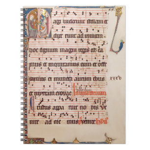 Carnet Manuscrit médiéval Gregorien Chant Epiphany Magi
