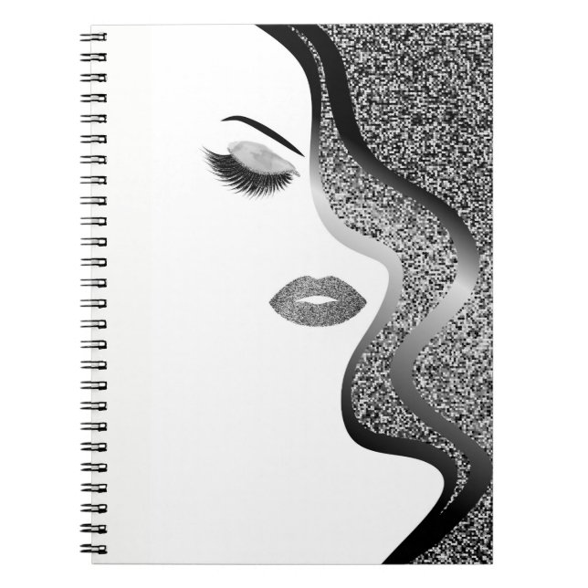 Carnet Maquillage avec effet parties scintillant (Devant)
