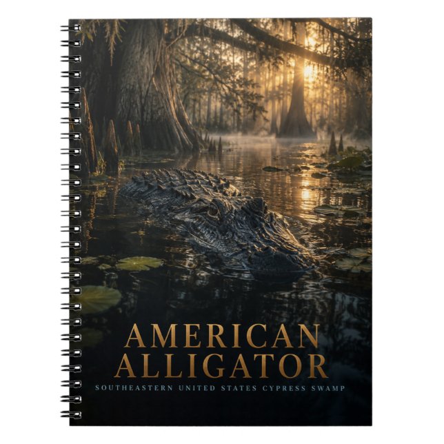 Carnet Marais de cyprès d'alligator américain ANIMAUX (Devant)
