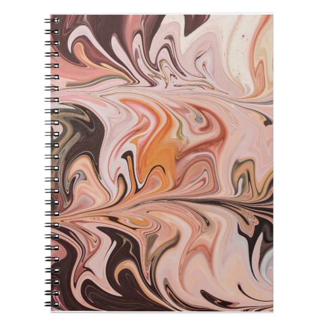 Carnet Marble Forms – Pink & Beige Soft Marble (Devant)