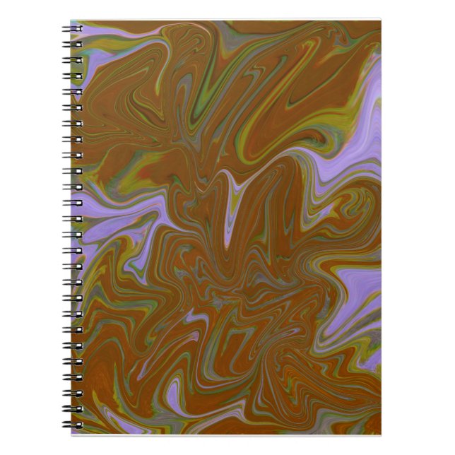 Carnet Marble Forms – Terracotta Warm Abstract (Devant)