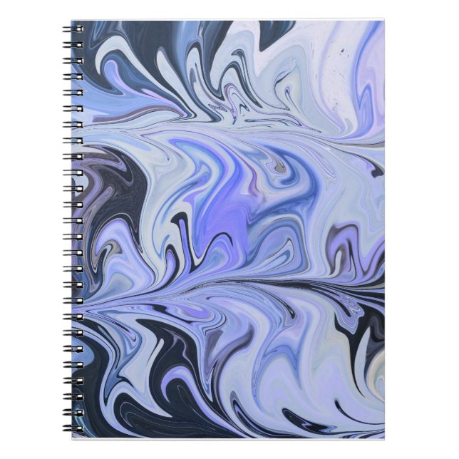 Carnet Marble Forms – White & Grey Minimal Texture (Devant)