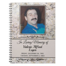 Marbled Memorial Custom Keepsakes / Guestbook