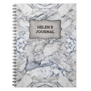 carnet "Marbre" avec votre nom
