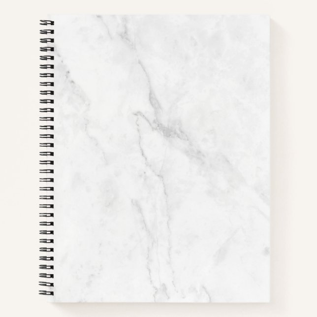 Carnet Marbre Blanc (Devant)