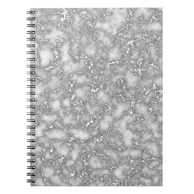 Carnet Marbre blanc élégant (Devant)
