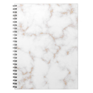 Carnet Marbre blanc et or