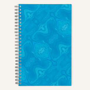 Carnet Marbre Bleu Abstrait HP Personnalisé