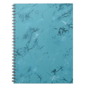 Carnet Marbre bleu Chic Aqua