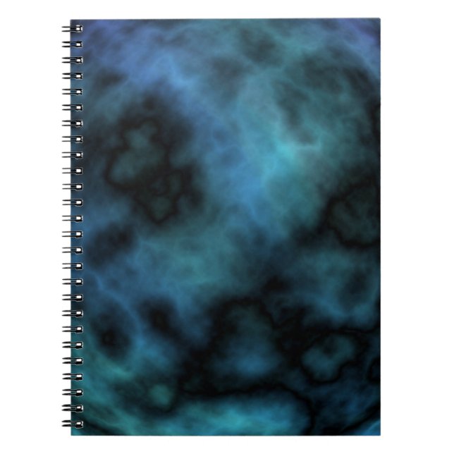 Carnet Marbre Bleu Cosmic Faux (Devant)