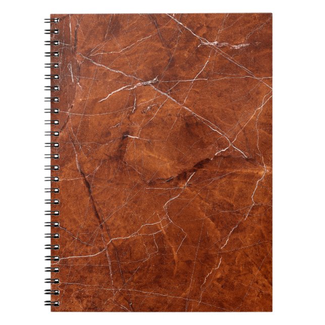 Carnet Marbre brun vintage (Devant)