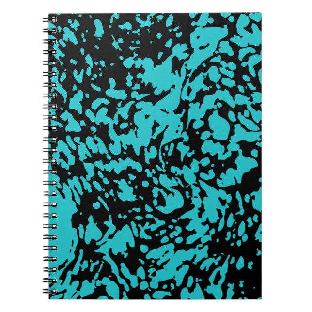 Carnet Marbre Granit Texture Bleu (Devant)
