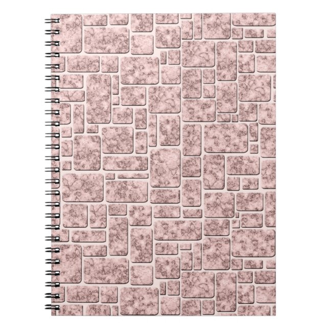 Carnet Marbre loft # loft #marbre #rose (Devant)