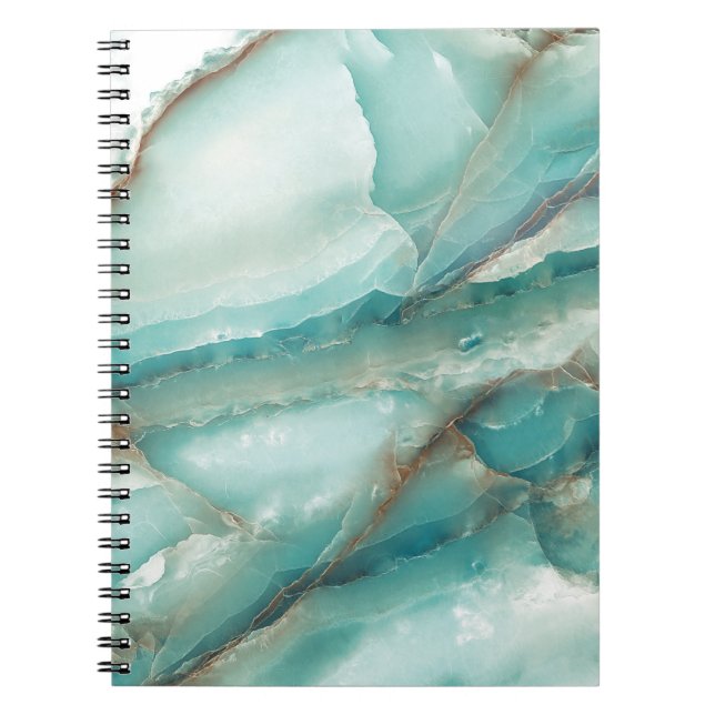 Carnet Marbre Multicolore : Onyx effet verre. (Devant)
