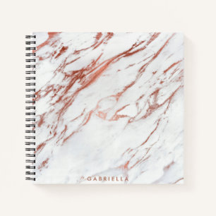 Carnet Marbre or rose