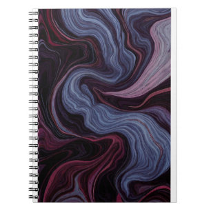 Carnet Marbre Tourbillon d'Améthyste de Minuit Violet Ble
