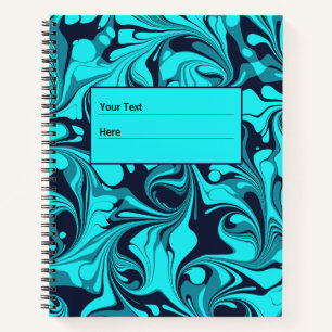 Carnet Marbre turquoise