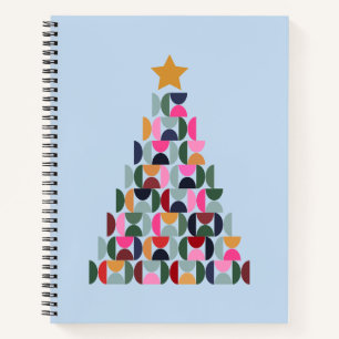 Carnet Marché d'hiver 10 sapin de Noël coloré