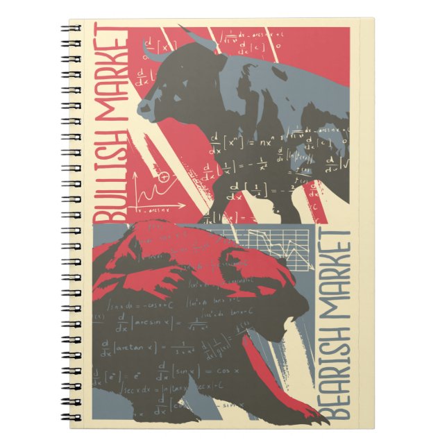 Carnet Marché Haussier et Baissier - Cadeau pour les Négo (Devant)