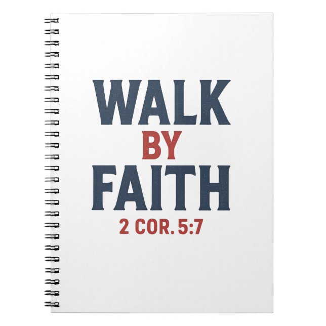 Carnet Marcher par la foi 2 Cor 5:7  (Devant)