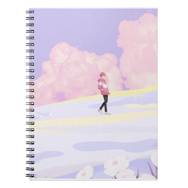 Carnet Marcheur de Paysage Onirique Pastel (Devant)