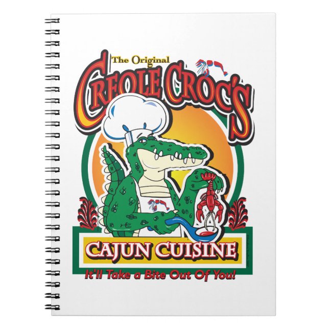 Carnet Mardi gras Cajun Crocodile (Devant)