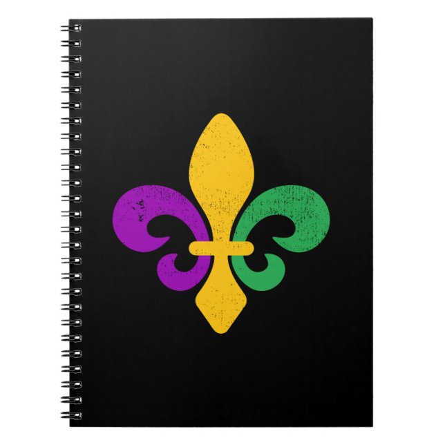 Carnet Mardi Gras Fleur De Lis (Devant)