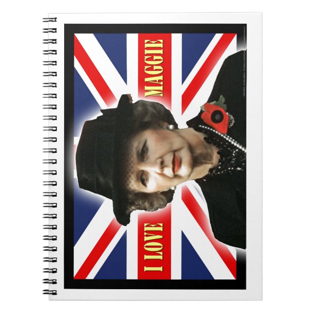 Carnet Margaret Thatcher I Love Maggie (Devant)