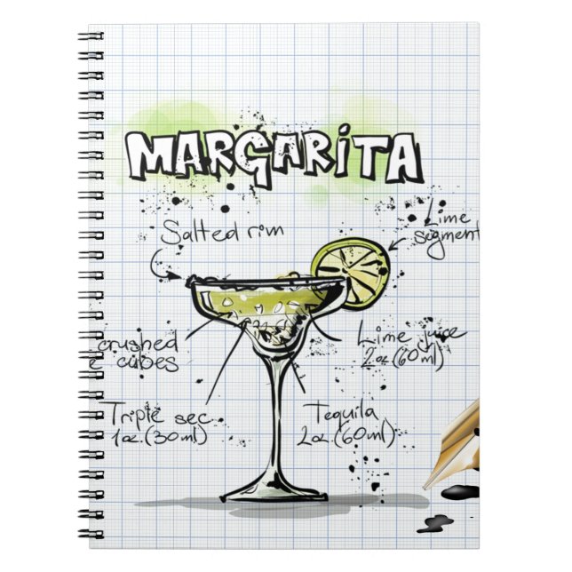 Carnet Margarita Cocktail Recette (Devant)