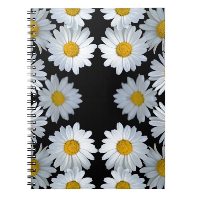 Carnet marguerite noire des années 90 (Devant)