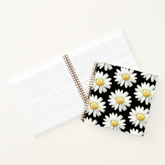 Carnet Marguerites à points jaunes
