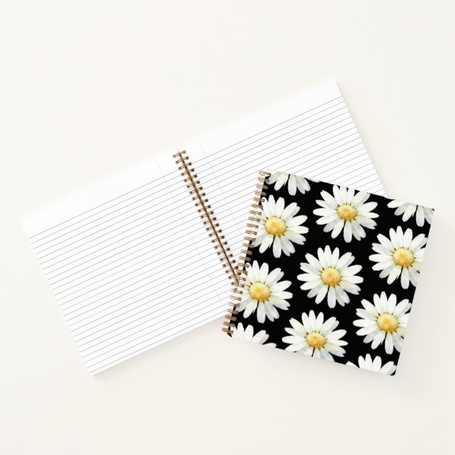Carnet Marguerites à points jaunes (Intérieur)