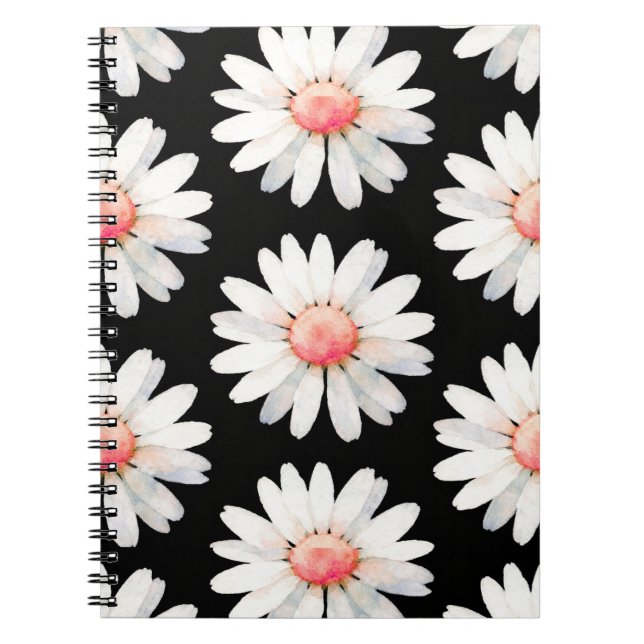 Carnet Marguerites à points rouges (Devant)